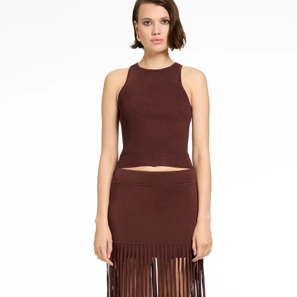 Toccin Avery Racer Tank in Deep Spice